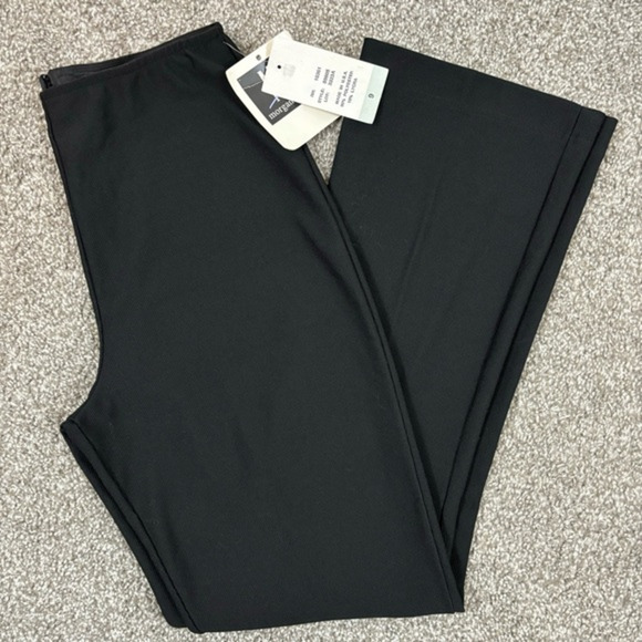 Morgan Sport Sz 9 Black Pants Back Zip Vintage Look - Picture 2 of 6
